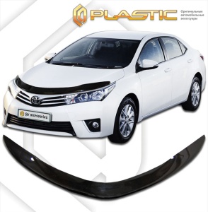 Дефлектор капота Toyota Corolla 11 седан 2013-2019 (E180) | черный