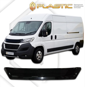 Дефлектор капота Peugeot Boxer 2014+ | черный