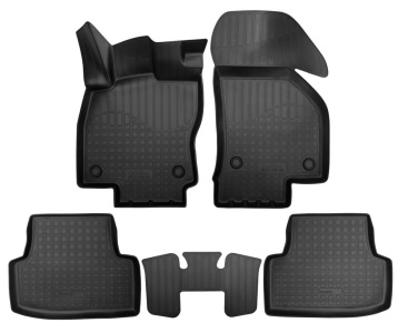 Коврики Volkswagen Golf 8 2019+ | полиуретановые, черные, Norplast