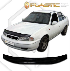 Дефлектор капота Daewoo Nexia 1995-2008 | черный