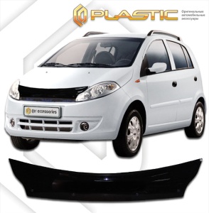 Дефлектор капота Chery Kimo A1 2007-2015 (S12) | черный
