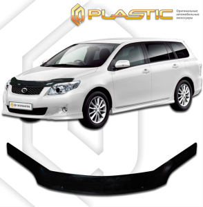 Дефлектор капота Toyota Corolla Fielder 2 2006-2012 (ZRE 144) | черный