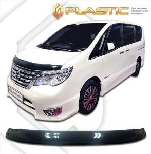 Дефлектор капота Nissan Serena 4 2013-2016 (C26) | черный