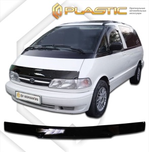 Дефлектор капота Toyota Estima Emina 1990-1999 (TCR20G) | черный