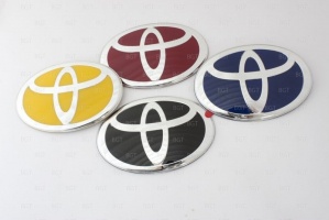 Эмблема Для Toyota Corolla, Avensis, Highlander, Camry V50. Цвет: Черный «120mm*80mm»