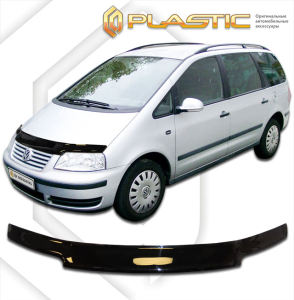 Дефлектор капота Volkswagen Sharan 2000-2010 | черный
