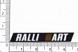 Шильд "Ralliart" Для Mitsubishi, Самоклеящийся, Цвет: Черный, 1 шт. «45mm*6mm»
