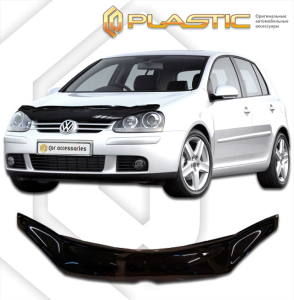 Дефлектор капота Volkswagen Golf 5 2003-2008 | черный