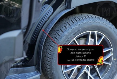 Накладки на внутренние задние арки для Джетур Т1 | шагрень