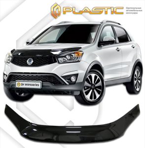 Дефлектор капота SsangYong Actyon 2013- | exclusive, черный
