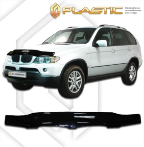 Дефлектор капота BMW X5 2004-2007 | черный