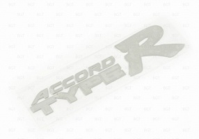 Шильд "Type R Accord" Для Honda, Самоклеящийся, Цвет: Хром, 1 шт. «80mm*20mm»
