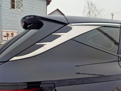 Накладки на задние боковые хром элементы для Хендай Туссан 4 2021+ | 6 штук, декор