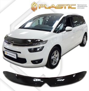 Дефлектор капота Citroen C4 Picasso 2013- (U) | черный