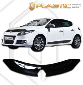 Дефлектор капота Renault Megane 3 2008-2014 | черный