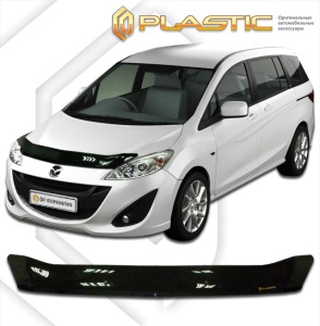 Дефлектор капота Mazda 5 (CW) 2010-2015 | черный