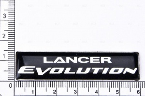 Шильд "Lancer Evolution" Для Mitsubishi. Самоклеящийся. Цвет: Черный. 2 шт.