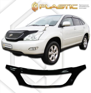 Дефлектор капота Toyota Harrier 2 2003-2013 (U30-U38) | exclusive, черный