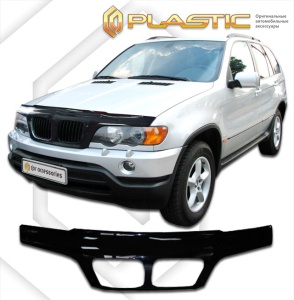 Дефлектор капота BMW X5 1999-2004 (E53) | exclusive, черный