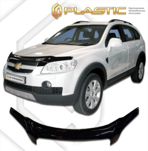 Дефлектор капота Chevrolet Captiva 2007-2011 | exclusive, черный