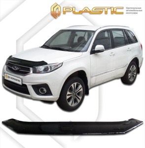 Дефлектор капота Chery Tiggo 3 2017- | черный