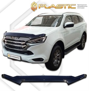 Дефлектор капота Isuzu MU-X 2021- | exclusive, черный