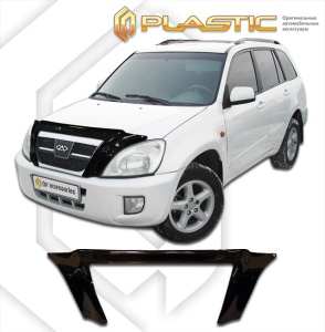 Дефлектор капота Chery Tiggo 2006-2010 | exclusive, черный