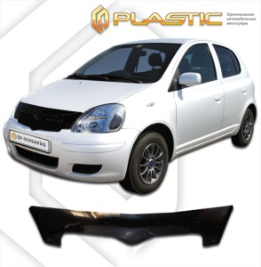 Дефлектор капота Toyota Vitz 1 1999-2005 (P10) | черный