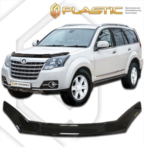 Дефлектор капота Great Wall Hover H3 New 2014-2016 | черный