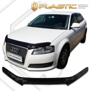 Дефлектор капота Audi A3 2008-2010 | черный