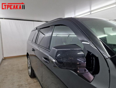 Дефлекторы Cadillac Escalade 5 2020+/2024+ | из 6 частей, премиум, плоские, 2D
