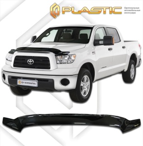 Дефлектор капота Toyota Tundra 2 Double Cab 2007-2013 (XK50) | черный