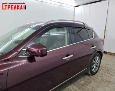 Дефлекторы Инфинити EX / QX50 2007-2018 | из 6 частей, премиум, плоские, 2D