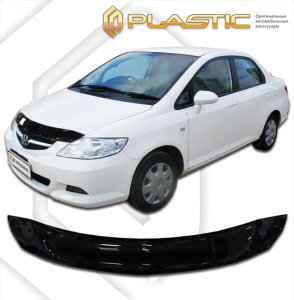 Дефлектор капота Honda Fit Aria 2005-2009 | черный