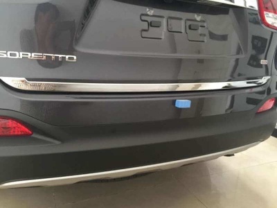 Накладка на кромку крышки багажника для Kia Sorento Prime 2015+ | хром (ABS)