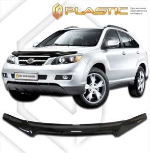 Дефлектор капота BYD S6 2011- | черный