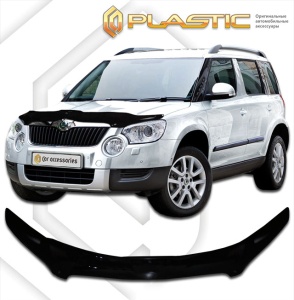 Дефлектор капота Skoda Yeti 2009-2013 | черный