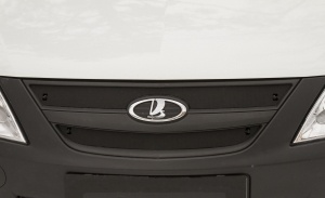 Зимняя заглушка решетки радиатора для Lada Largus 2012+, Largus фургон 2012+ | верх