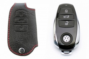 Брелок «кожаный чехол» для ключа Volkswagen Touareg II «2010-»
