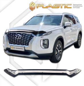 Дефлектор капота Hyundai Palisade 2018- (LX2) | черный