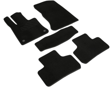 Коврики Мерседес ГЛЦ купе (254) 2023+ | Люкс, ворсовые, черные, Seintex