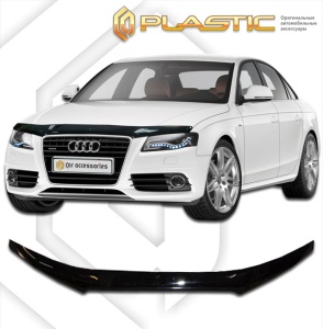 Дефлектор капота Audi A4 2007-2011 | черный