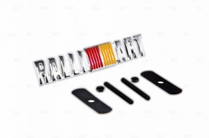 Шильд "Ralliart" Для Mitsubishi, На болтах. Цвет: Хром.1 шт. «150mm*30mm»