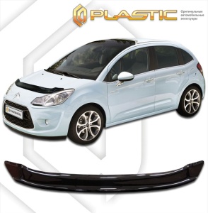 Дефлектор капота Citroen C3 хэтчбэк 5d 2009-2013 (A51) | черный