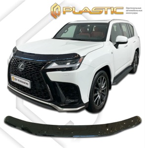Дефлектор капота Lexus LX600 4 2021+ | черный
