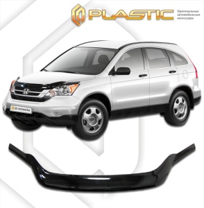 Дефлектор капота Honda CR-V 3 2009-2012 | exclusive, черный