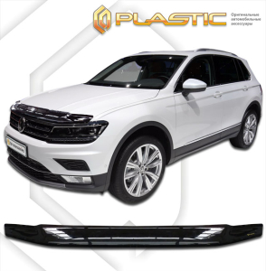 Дефлектор капота Volkswagen Tiguan 2 2016-2021 (AD1) | черный