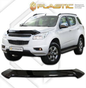 Дефлектор капота Chevrolet TrailBlazer 2 2012-2016 | черный