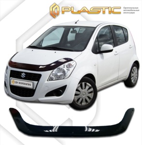 Дефлектор капота Suzuki Splash 2012-2015 (XB32) | черный