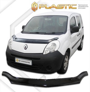 Дефлектор капота Renault Kangoo 2008-2013 | черный